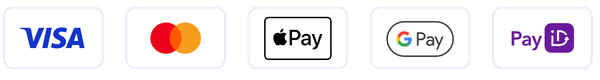 Accepted payment methods: Visa, Mastercard, Apple Pay, Google Pay, PayID